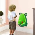 Cute Frog Kids Urinal/Potty Trainer with Removable Bowl - Green