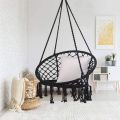 Macrame Hanging Chair Black