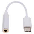 USB Type-C to Aux 3.5mm Audio Connector Adapter - White (UNBOXED DEAL)