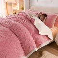 Bedding Thicken Lamb Cashmere Blanket -Double\Queen - Pink