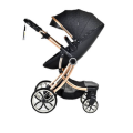 Luxury Baby Stroller 3-in-1 Eggshell - black