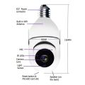 Vstarcam C61S 360 Degree Panoramic HD 1080P Wireless WiFi IP Camera Night Vision (PLUG: USPLUG)