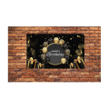 Birthday Banner / Back Drop - Black and Gold