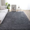 Light fluffy shaggy Rug/Carpet - Blue-Grey(REFURBISHED)