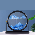 Jack Brown 360 Degree Rotatable Moving Sand Art Hour Glass Sandscapes - Blue