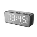 MultiFunction LED Mirror Digital Alarm Clock Bluetooth Speaker FM Radio