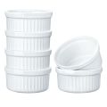 Traditional White Ceramic Ramekin -Medium - 6 Pack