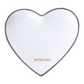 Ceramic Heart Shaped Plate - 4 Piece