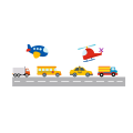 Road and Air Adventure Wall Vinyl Stickers