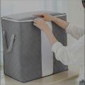 Non-Woven Grey Clothes Storage Box Organizer