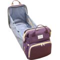 Multifunctional Diaper Bag Folding Bed - Purple