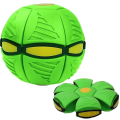 Magic Flying Football Flat Throw Soccer Ball Toy Game With LED Lights - Green
