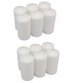Exquisite And Long-lasting Pillar Candles - White / 12 Piece