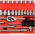 46Piece Socket Set with Socket Wrench (1/4`)
