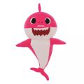 Baby Shark Soft Singing Light Up Plush Toy - Blue-Pink-Yellow