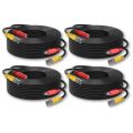 20m Power & Video Ready Plug and Play (CCTV Camera Cable SET Of 4)