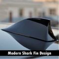 Modern Universal FM Radio Shark Fin Car Antenna Aerial Roof Gloss Black