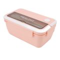 1400ML Multi-Compartment Bento Lunch Box Large Capacity BPA Free Lunch Box