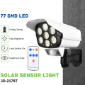 Solar Outdoor Security Movement Sensor Light With Remote - JD-2178T