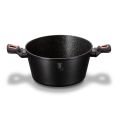 Berlinger Haus 20cm Marble Coating Casserole Pot - Black Rose Collection(second hand)