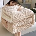 Thicken Lamb Cashmere Blanket -Double\Queen - Off-white