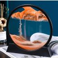 10 inch 3D Deep Sea Moving Sand Art Hour Glass Sandscapes - Brown
