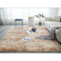 Light fluffy shaggy Rug/Carpet - Brown and Cream(Second hand)