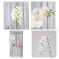 Beautiful Artificial White Orchid - 100cm - 3-Piece