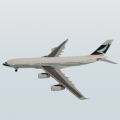 1:200 Scale, Airbus A340-211, Cathay Pacific, Alloy Display Model Airplane