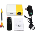 LED Portable HD Mini Projector - Yellow - RN-20