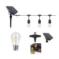 Solar Decorative 10 LED Bulb IP65 7 Meter WaterProof Solution - 2 Pack