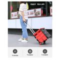 Multifunctional Folding Portable Storage Cart with Wheels
