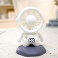 Mini handheld fan, astronaut shape rechargeable handheld fan