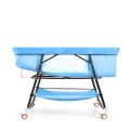 Perfect quality comfortable baby toddler bed, baby Cradle swing crib (blue)