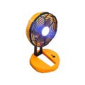 Portable Rechargeable Indoor & Outdoor 3 Speed Desk Fan with Light