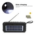 LD D6 Solar Powered Bluetooth Radio and Speaker with Built in Torch