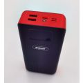 Red 40000mah Power Bank with LED Display