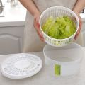 Salad Spinner Vegetable Washer Dryer Drainer Set Fruit Herb Dryer Bowl