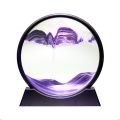 10 inch 3D Deep Sea Moving Sand Art Hour Glass Sandscapes - Purple