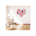 Wall Vinyl Stickers - Floral Heart