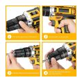Rechargeable Lithium-Ion Drill and Screwdriver Set 21V and Magnetic Bowl
