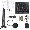 M800 Pro Condenser Microphone Kit with V8 Sound Card Silver