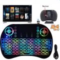 Mini keyboard RGB 7 Colors Backlit Wireless Keyboard Remote With Touchpad