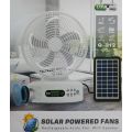 12 Inch Rechargeable AC/DC Solar Fan With Speaker