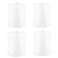 Classic Dripless Extra Long Burn Pillar Candle - 4 Pack