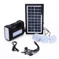 GD-8017S 3 LED Solar Portable Power Box Mobile Charger and Light