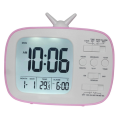 Classy TV Shape Digital Alarm Clock / Temperature & Calendar