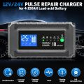 12/24V Battery Charger Full Automatic with Pulse Repair Function