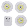 LED Light With Remote Control - Set of 3 Lights