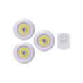 3 Pack LED COB Lights with Remote